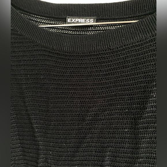 Express White Open knit Dolman sweater Women - Picture 3 of 8